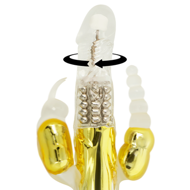 Vibratore Multifunzione con 3 Stimolatori Regolabili e Ricaricabile